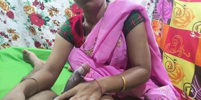 Indian Bhabhi with lengthy hair gets pummeled rock stiff and deep by fortunate