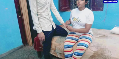 Xxxsoniya masturbates Indian building maid's enormous milk can with her