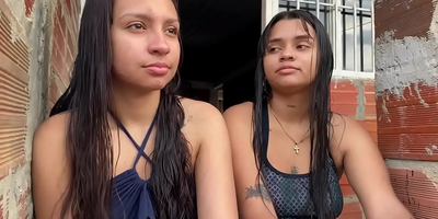 Lizeth Elianny & Liseth Iris get insatiable with each other's cock-squeezing