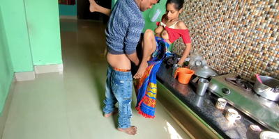 Kitchan's fresh homemade Desi Aunty gets her nuisance pounded unconnected with