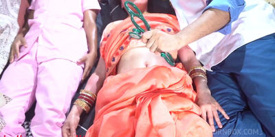 Horny Indian stepmom gets fucked unchanging by her stepson in a dank innings