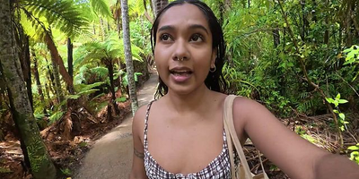 Desi Mia Z goes wild with outdoor disparage & abyss dicking in NZ