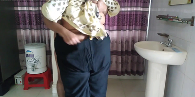 Witnessing Stepaunty's monstrous butt to the fullest indulging in an Indian desi